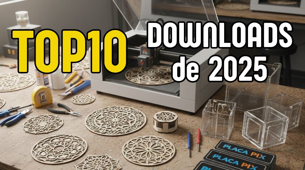 Os 10 Arquivos de Corte a Laser e CNC Mais Baixados da Vetormaker em 2025: Tendências e Oportunidades