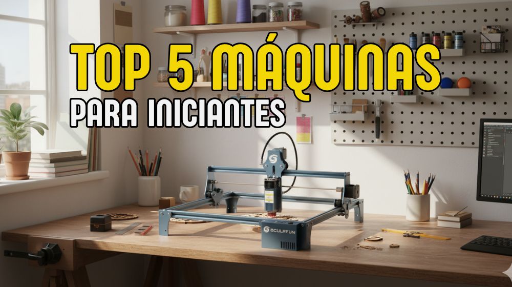As 5 Melhores Máquinas de Corte a Laser e Gravação para Iniciar seu Negócio com CNC Diodo
